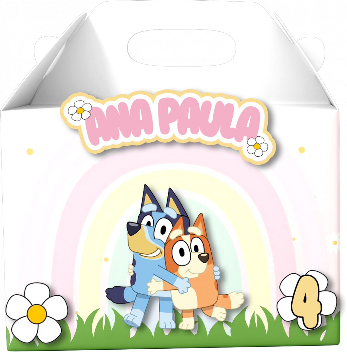 Cajita: Bluey y Bingo Arcoíris